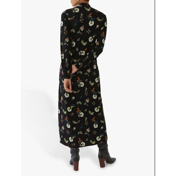 Warehouse Shirred Neck‎ Midi Dress - Picture 2 of 10